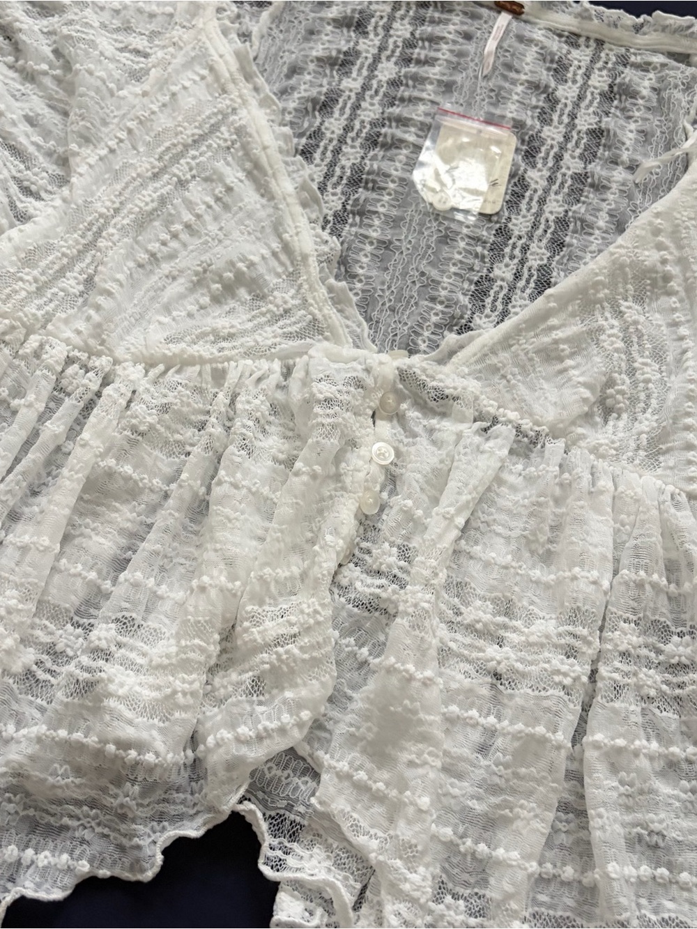 Free People In Your Dreams Lace Top in Clean Ivory - Picture 4 of 10